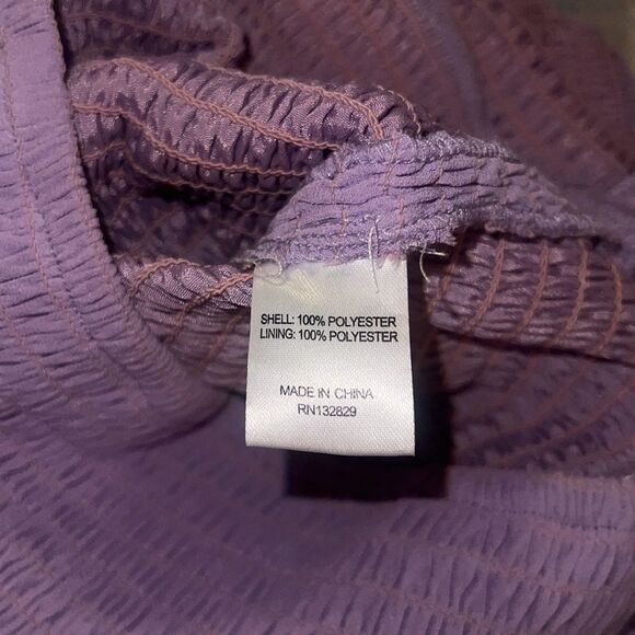 💜 Lover’s + Friends Revolve Lavender Off Shoulder Smocked Bodycon mini dress - Picture 10 of 10